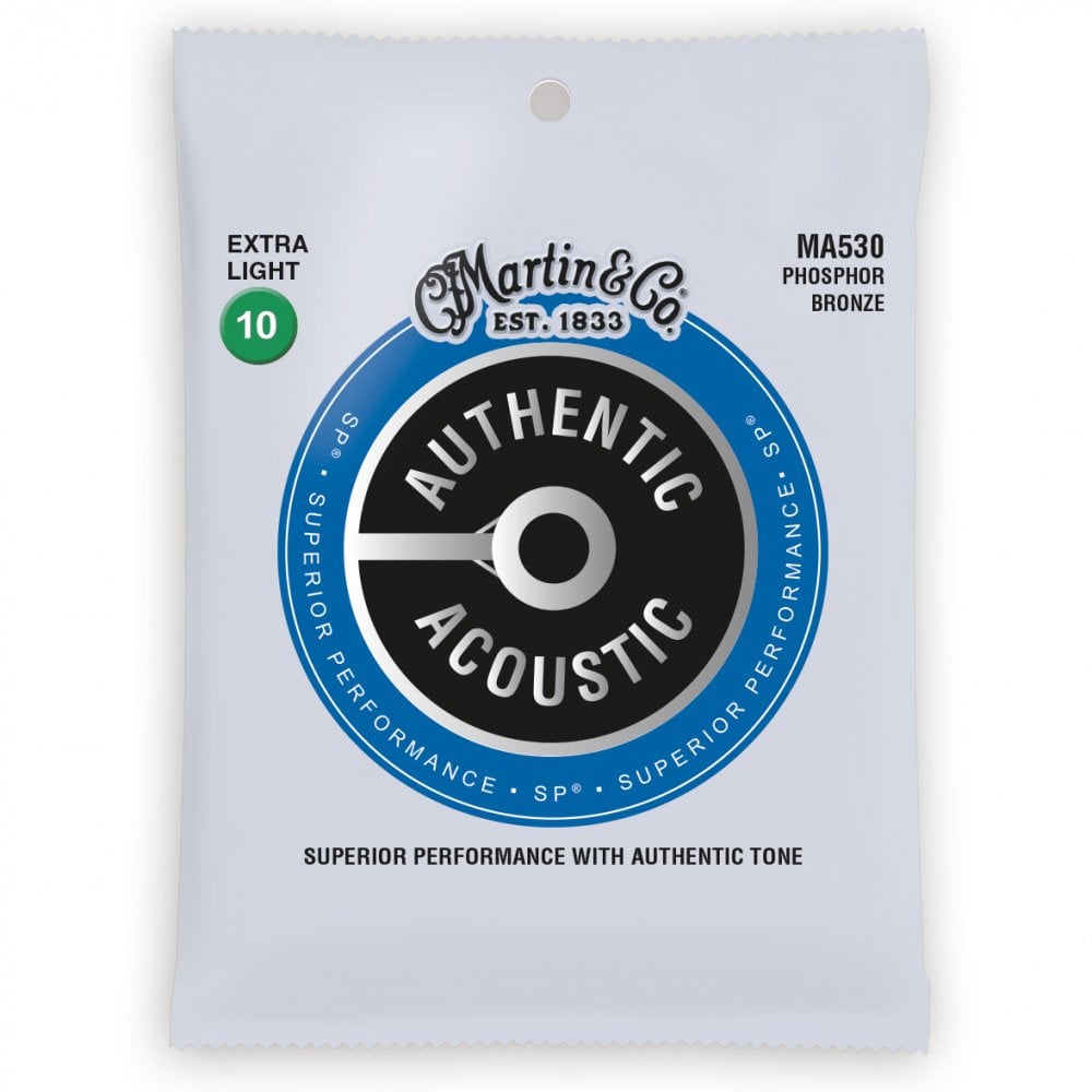 Martin Authentic Acoustic SP Phosphor Bronze 10-47 Acoustic Guitar Strings