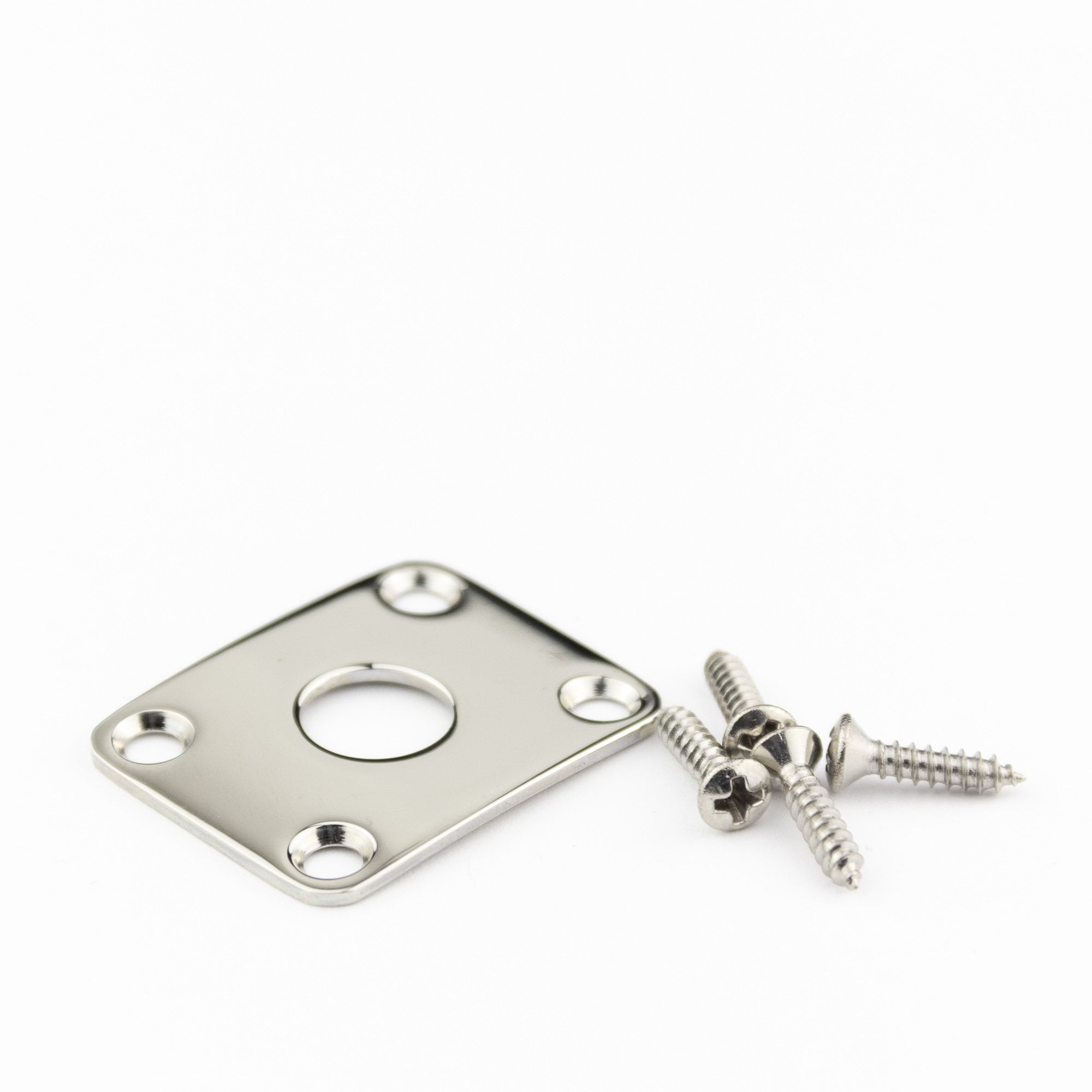 Music Man Chrome Jack Plate (Standard Size - Includes Screws) M05161