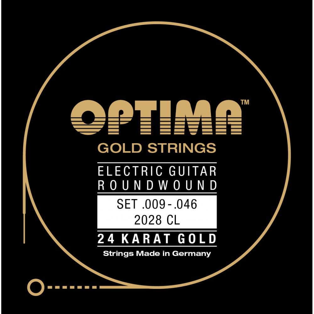 Optima Gold-Plated 9-46 Electric Guitar Strings