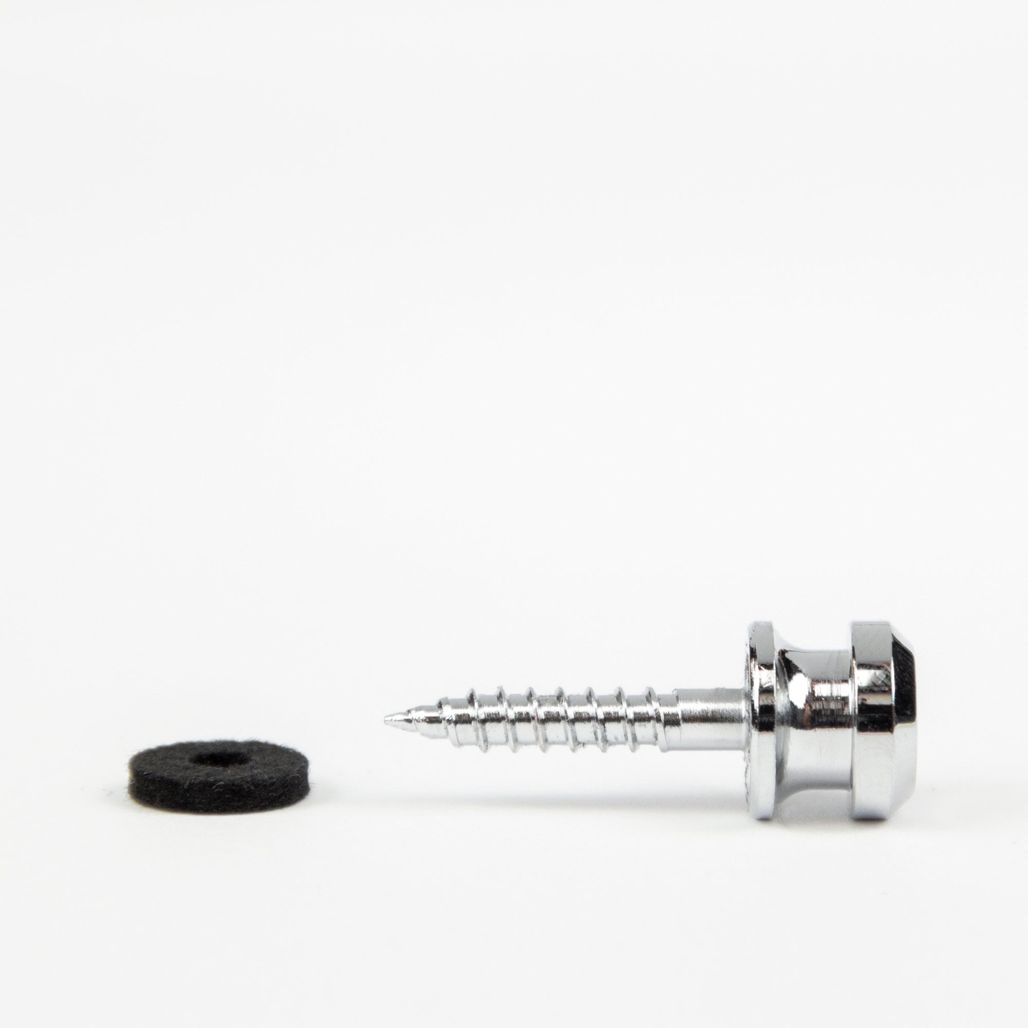 Schaller S-Locks Chrome Strap Buttons and Screws (2-Pack)