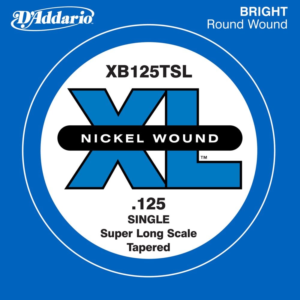 D'Addario XB125TSL Nickel Wound Tapered Bass Single String .125 Super Long Scale
