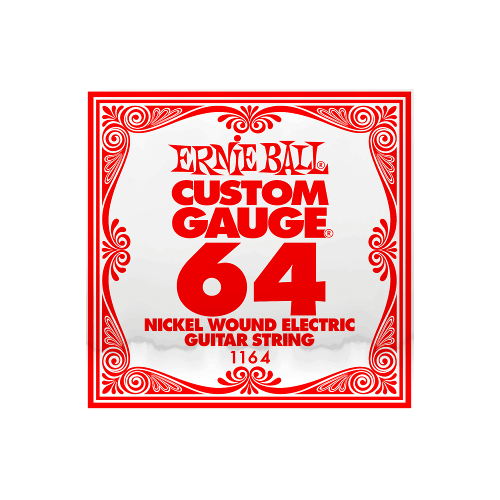 Ernie Ball Nickel Wound .064w Electric Guitar Single String