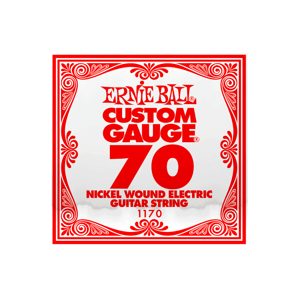 Ernie Ball Nickel Wound .070w Electric Guitar Single String