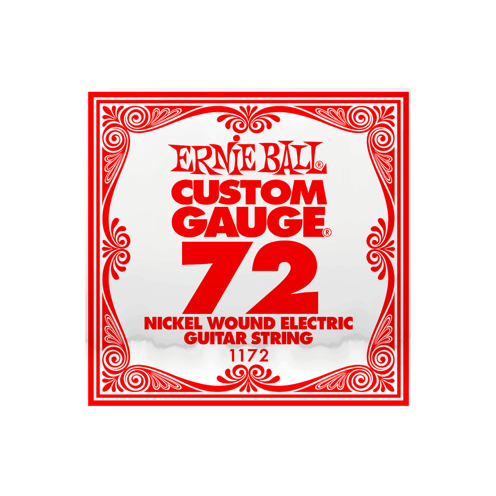 Ernie Ball Nickel Wound .072w Electric Guitar Single String