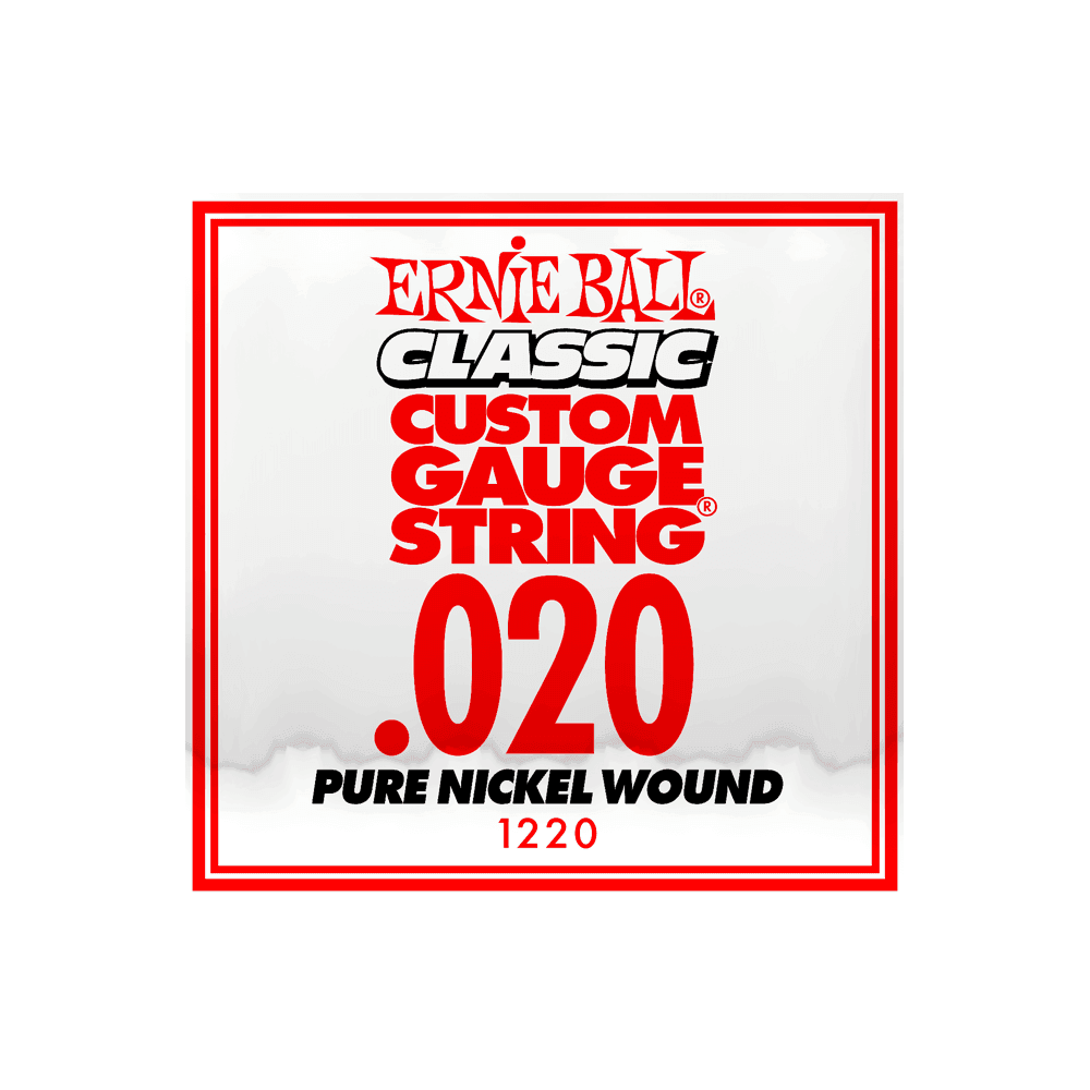 Ernie Ball Classic Slinky Pure Nickel .020w Electric Guitar Single String