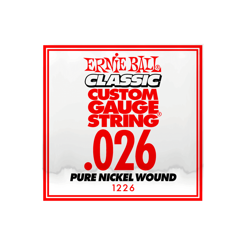 Ernie Ball Classic Slinky Pure Nickel .026w Electric Guitar Single String