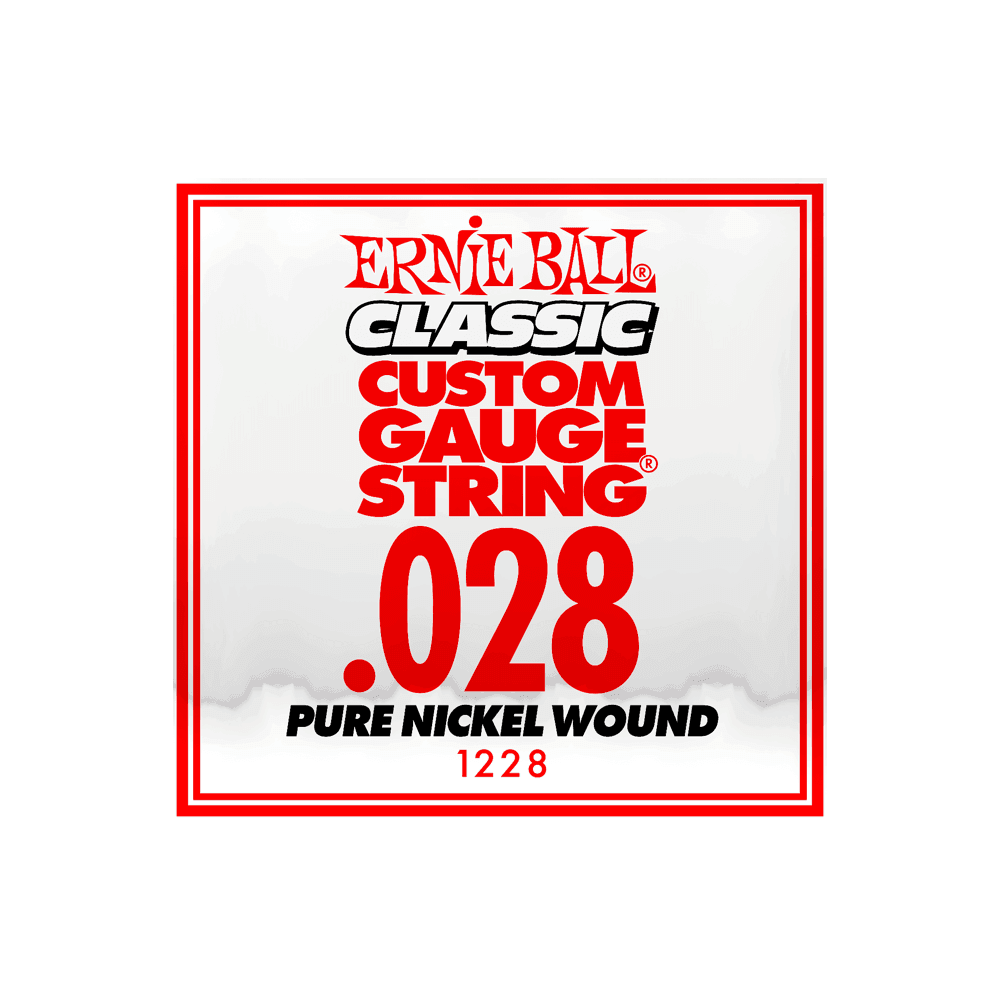 Ernie Ball Classic Slinky Pure Nickel .028w Electric Guitar Single String