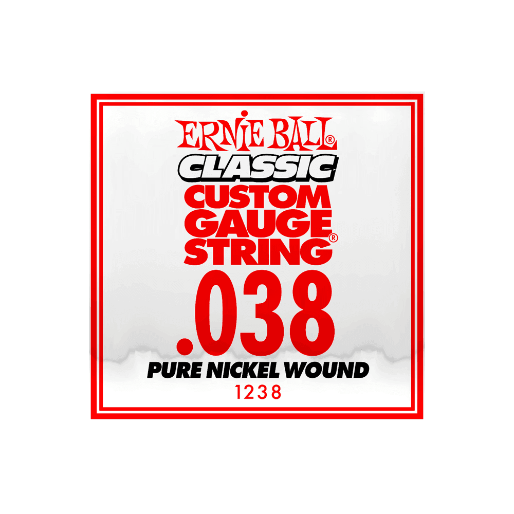Ernie Ball Classic Slinky Pure Nickel .038w Electric Guitar Single String