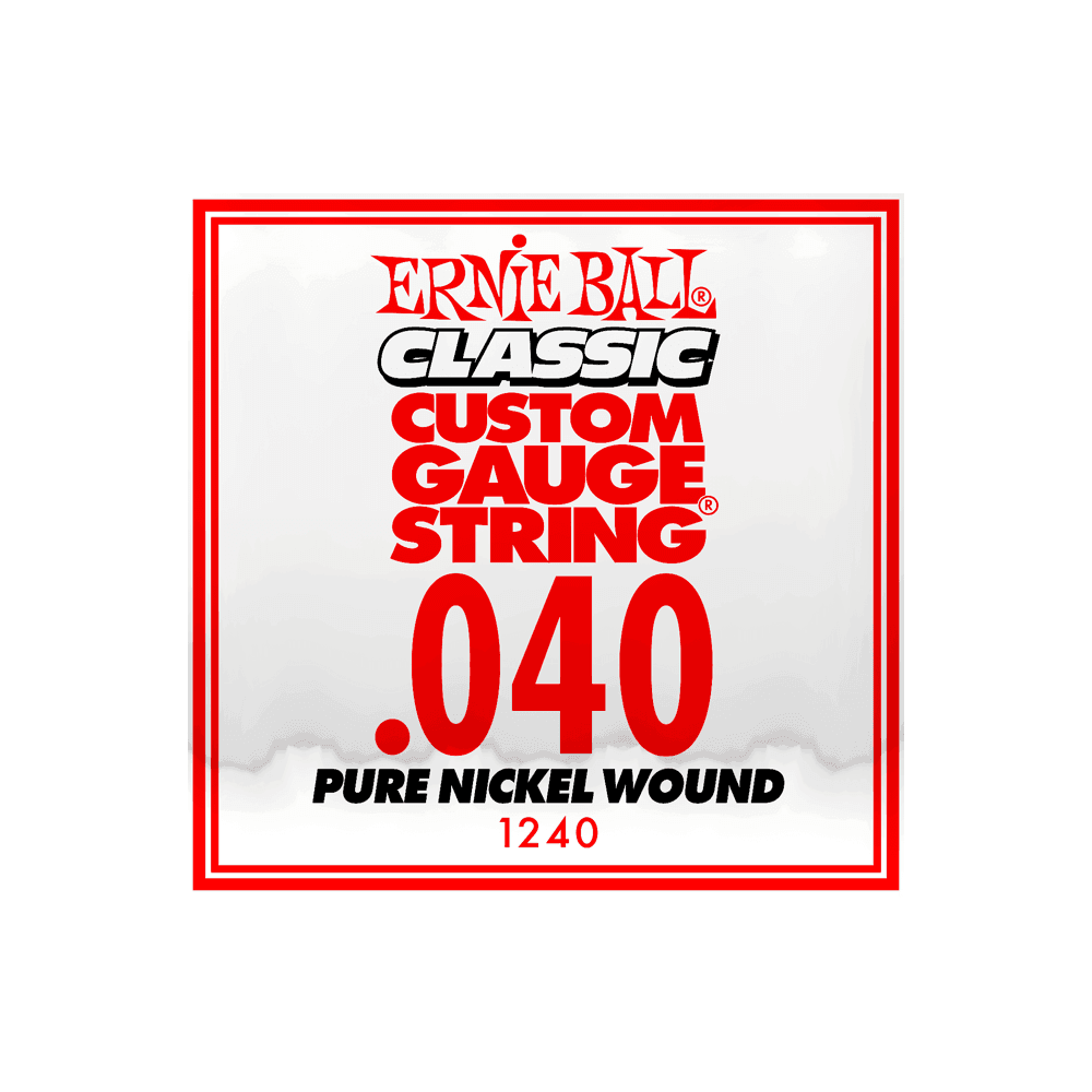 Ernie Ball Classic Slinky Pure Nickel .040w Electric Guitar Single String