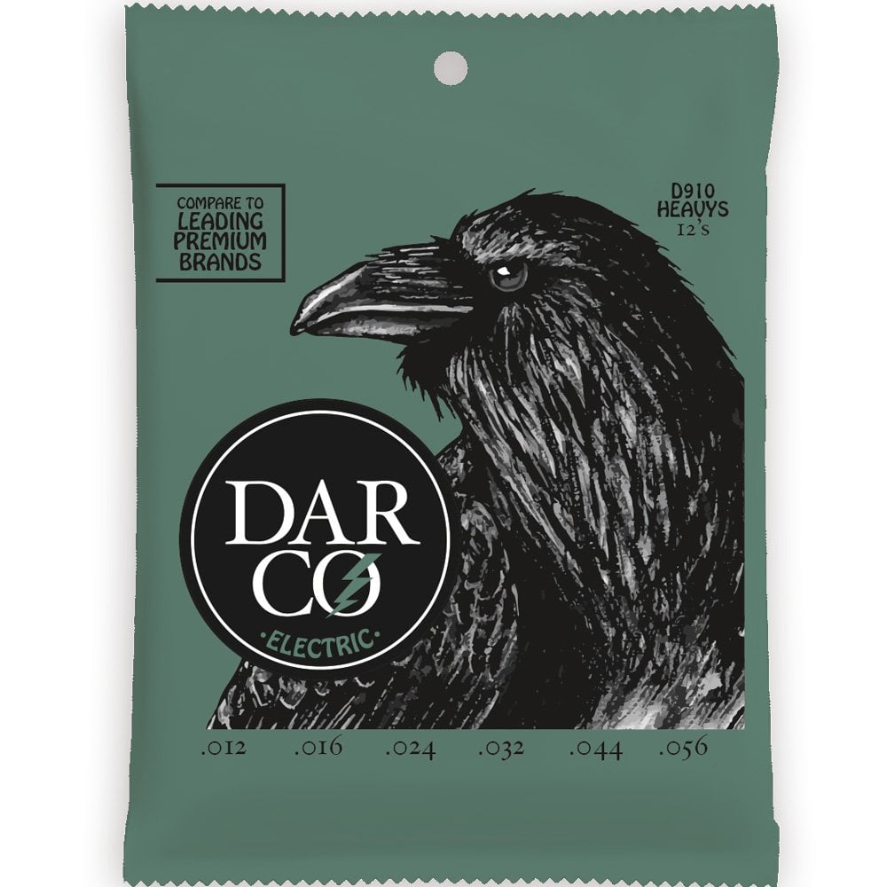Darco Nickel Wound 12-56 Electric Guitar Strings, Heavy