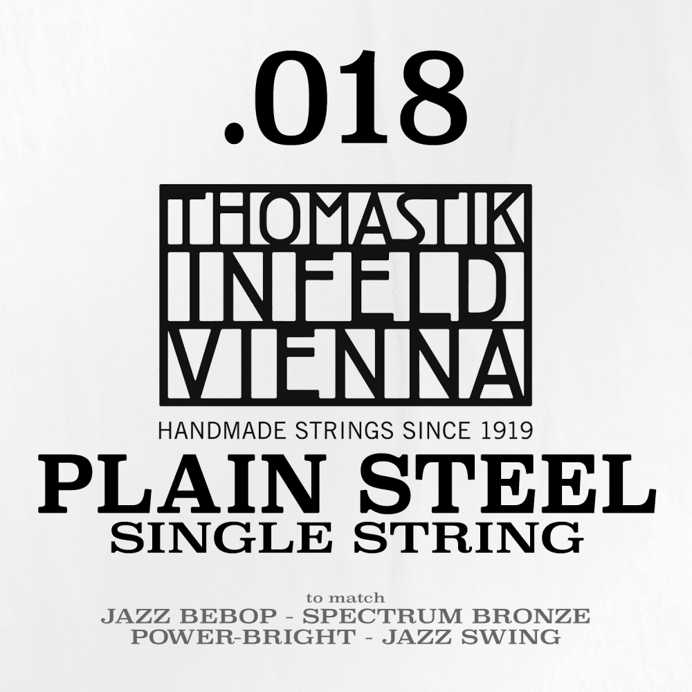 Thomastik-Infeld Brass Plated Steel Single String .018