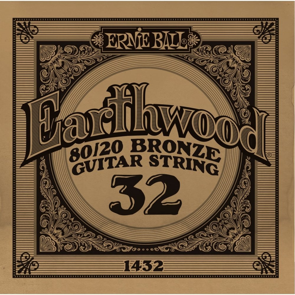 Ernie Ball Earthwood 80/20 Bronze .032w Acoustic Guitar Single String