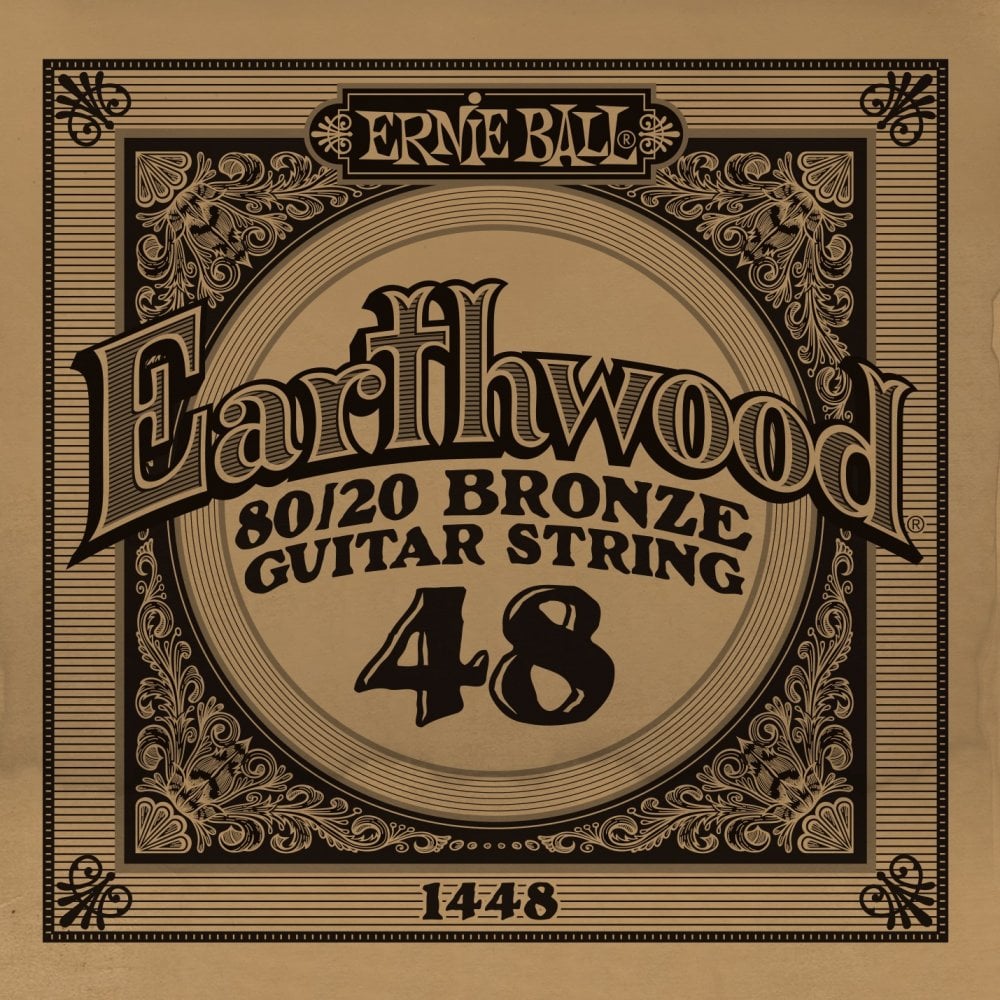 Ernie Ball Earthwood 80/20 Bronze .048w Acoustic Guitar Single String