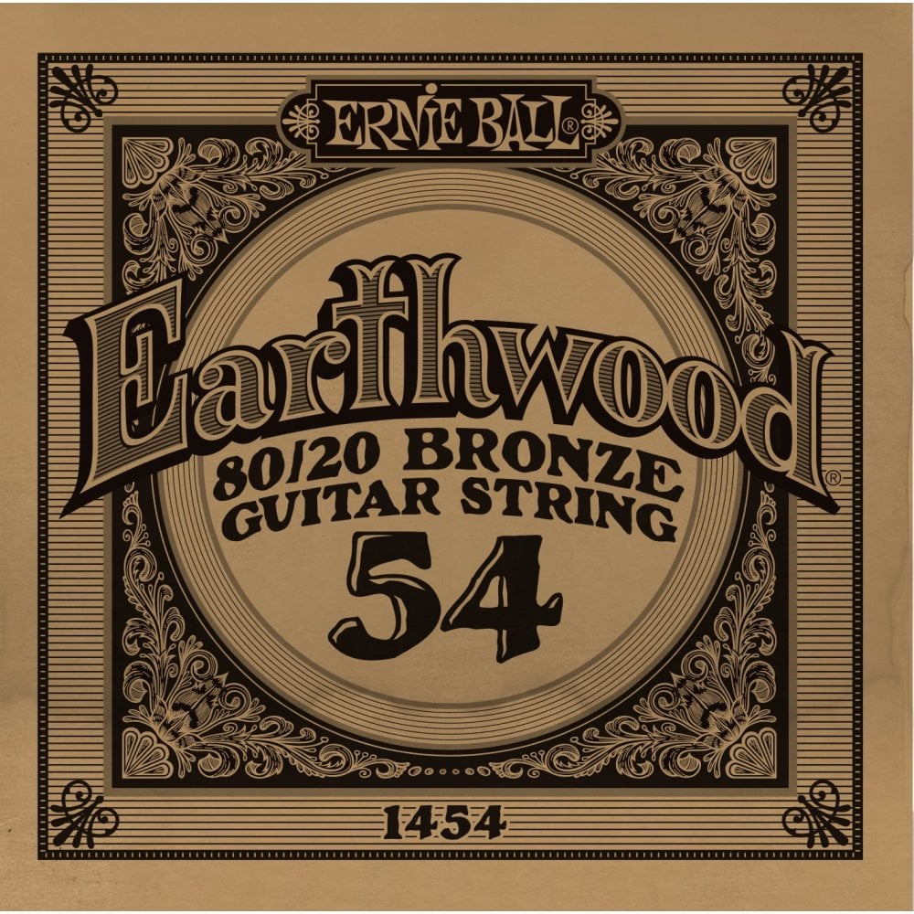 Ernie Ball Earthwood 80/20 Bronze .054w Acoustic Guitar Single String