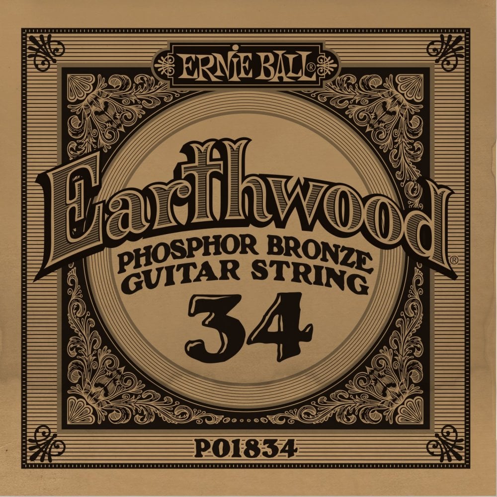 Ernie Ball Slinky Phosphor Bronze .034w Acoustic Guitar Single String