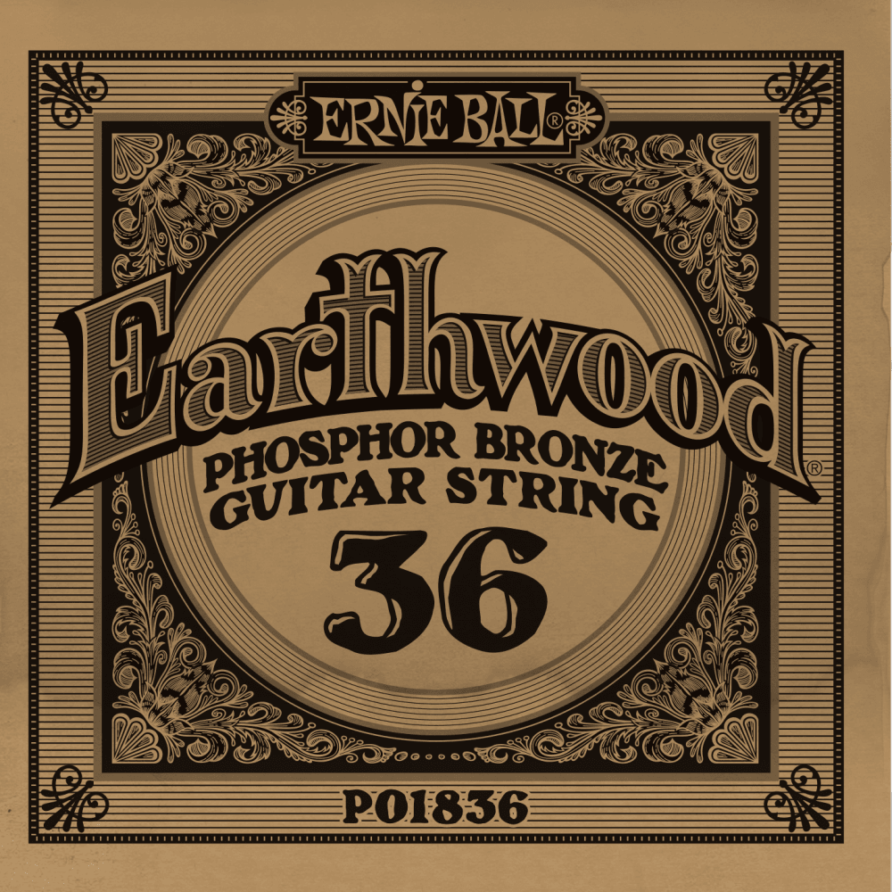 Ernie Ball Slinky Phosphor Bronze .036w Acoustic Guitar Single String