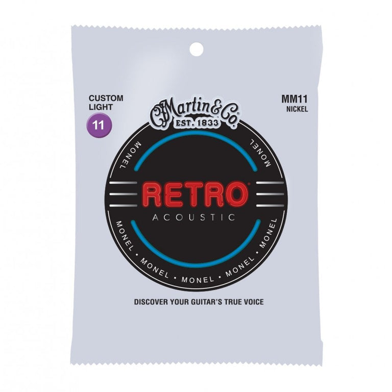 Martin RETRO Monel Wound 11-52 Acoustic Guitar Strings