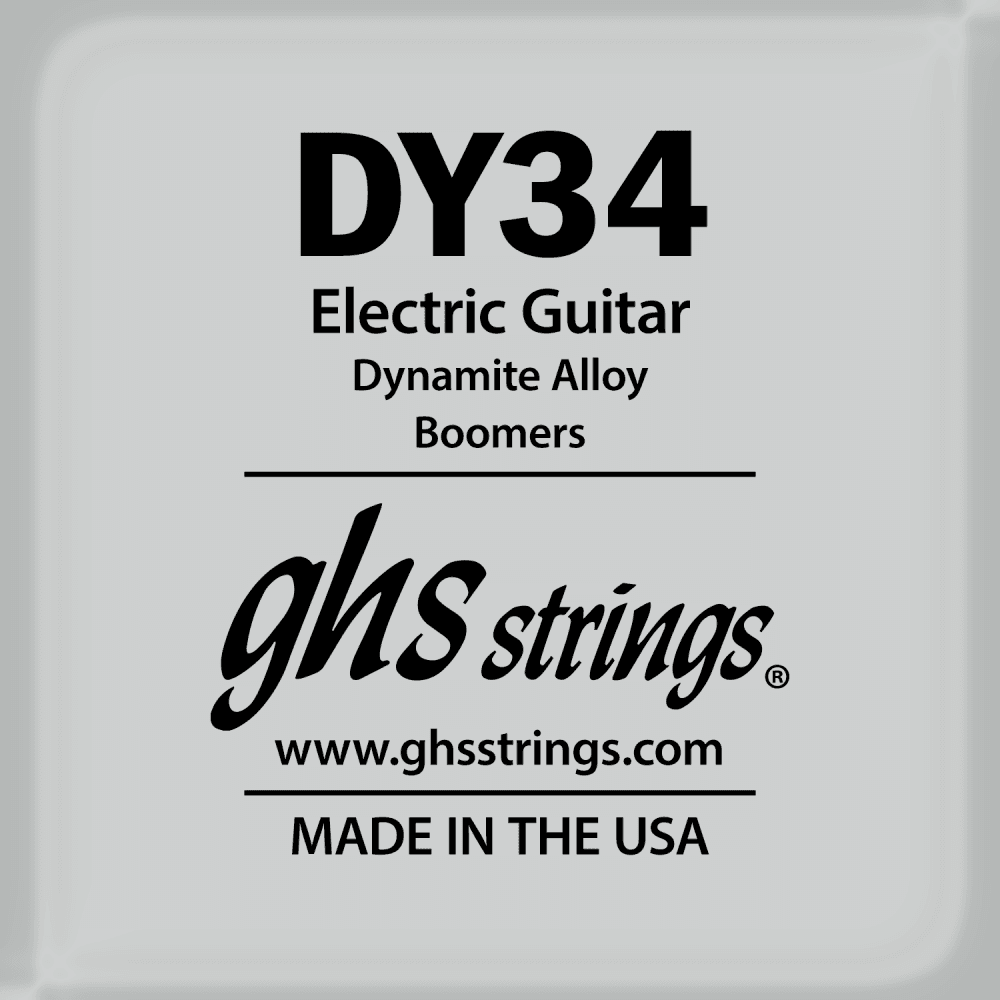 GHS Boomers Round Core Nickel Wound .034 Electric Guitar Single String