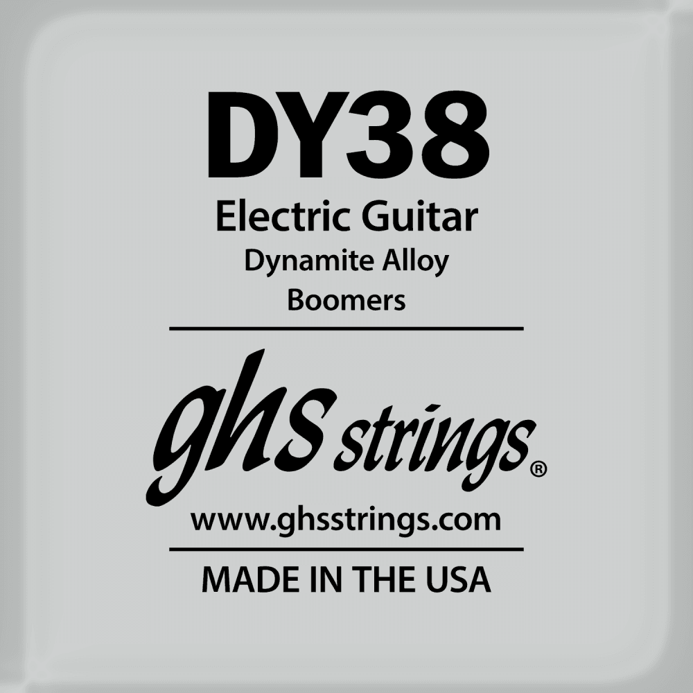 GHS Boomers Round Core Nickel Wound .038 Electric Guitar Single String