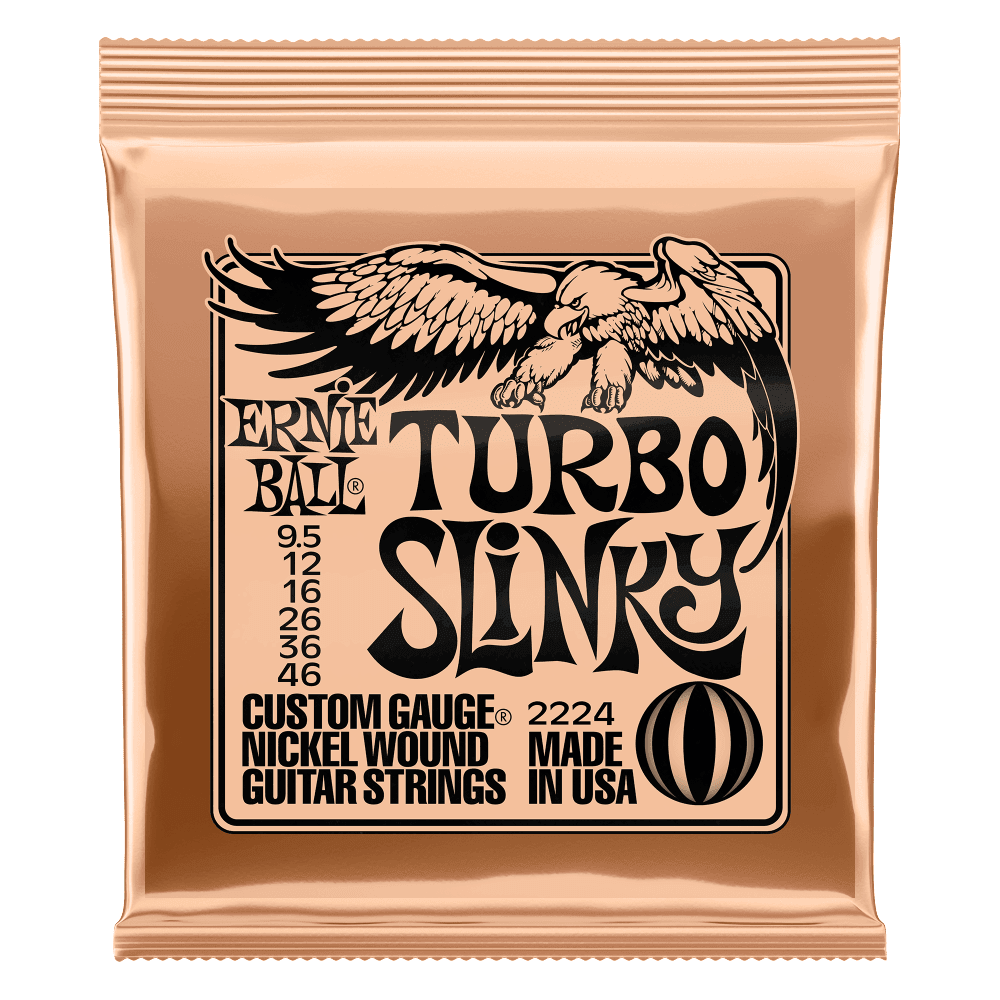 Ernie Ball 2224 Turbo Slinky 9.5-46 Electric Guitar Strings