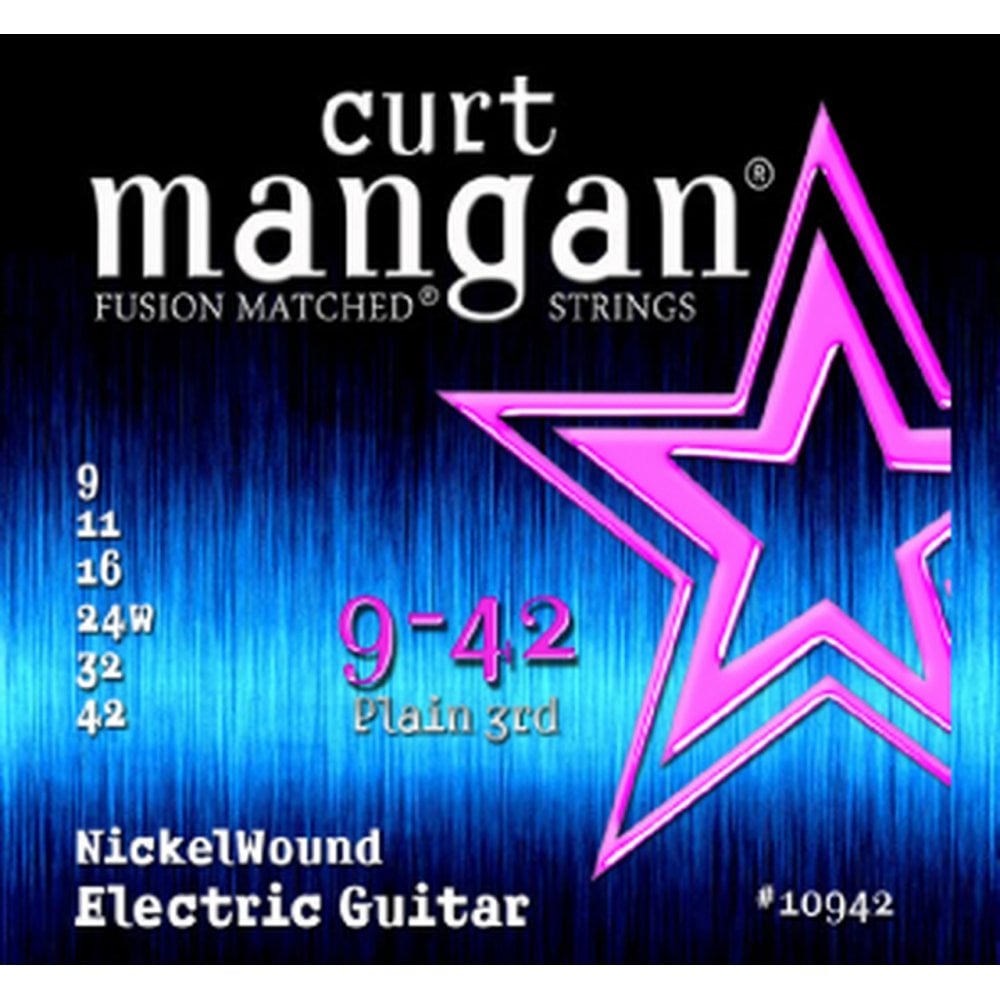 Curt Mangan Nickel Wound 9-42 Electric Guitar Strings