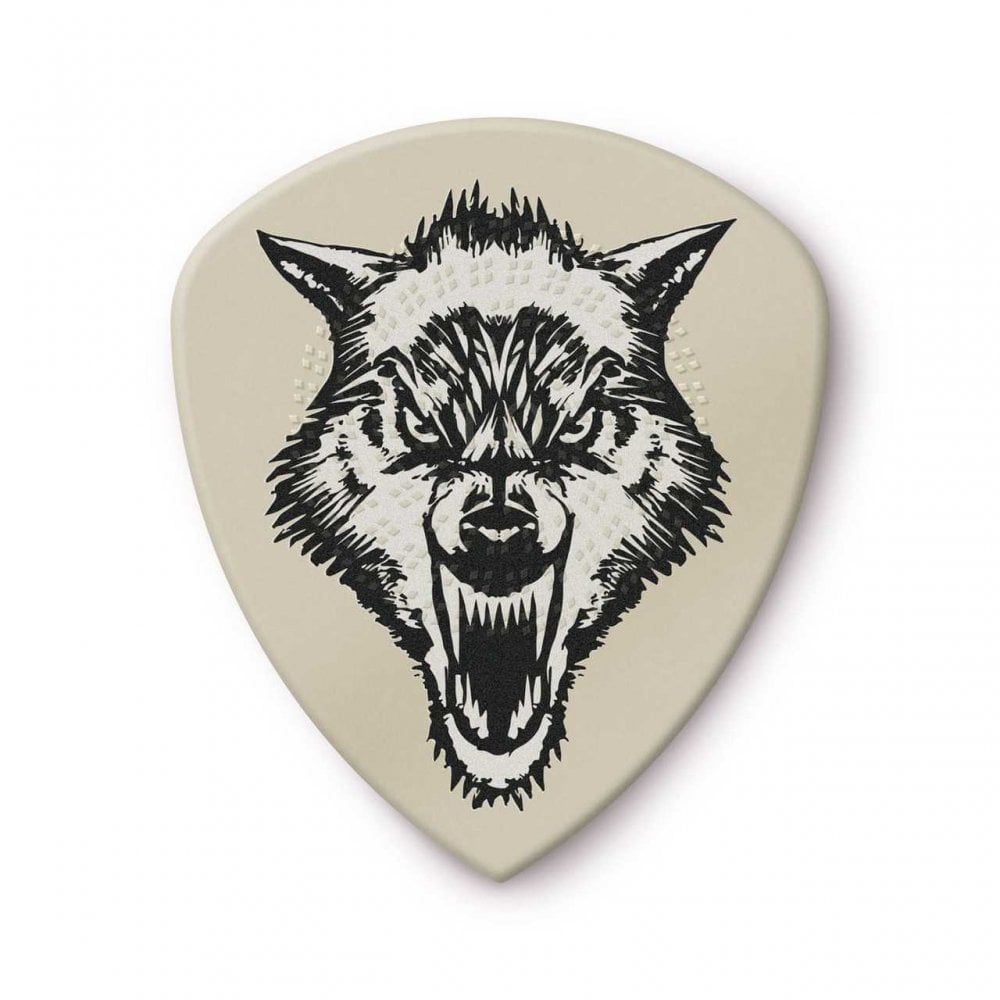 Jim Dunlop James Hetfield Flow White Fang 1.14mm Guitar Picks, 6-Pack