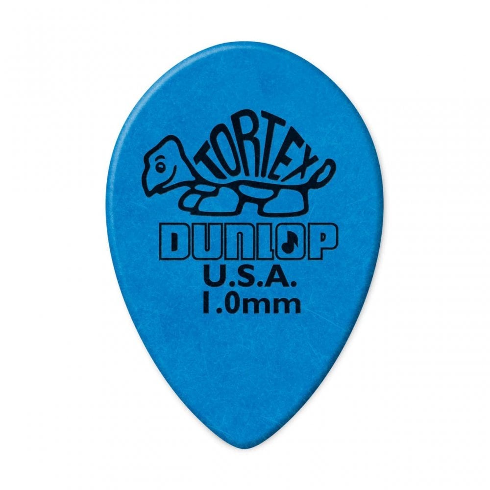 Jim Dunlop 1.00mm Small Teardrop Picks Blue - 6-Pack