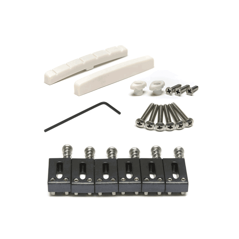 Graph Tech Super Charger Kit for Strat & Tele, Offset Saddles