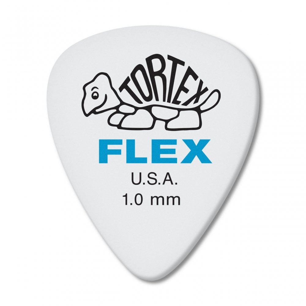 Jim Dunlop Tortex Flex 1.00mm Guitar Plectrums, 12-Pick Player Pack