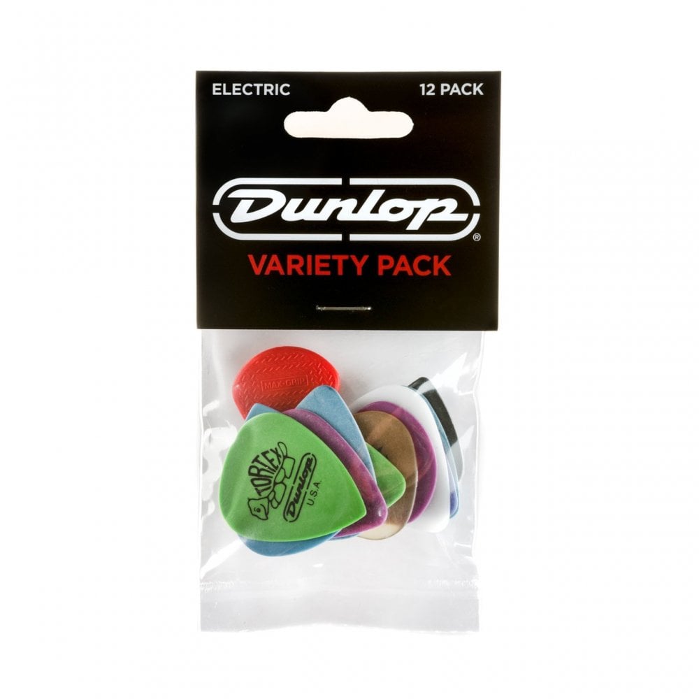 Jim Dunlop Electric Guitar Plectrum Variety Pack, 12-Picks