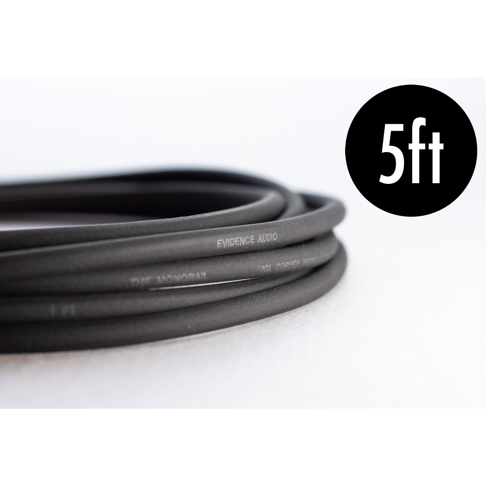 Evidence Audio Monorail 5ft of cable - Black Cable