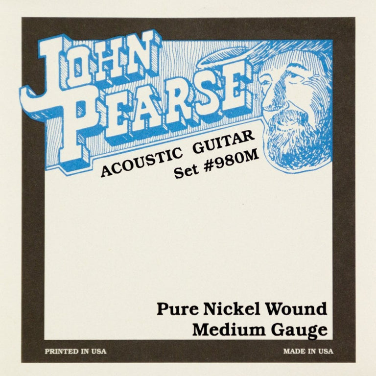 John Pearse Nickel 13-57 Electro-Acoustic Guitar Strings, Medium