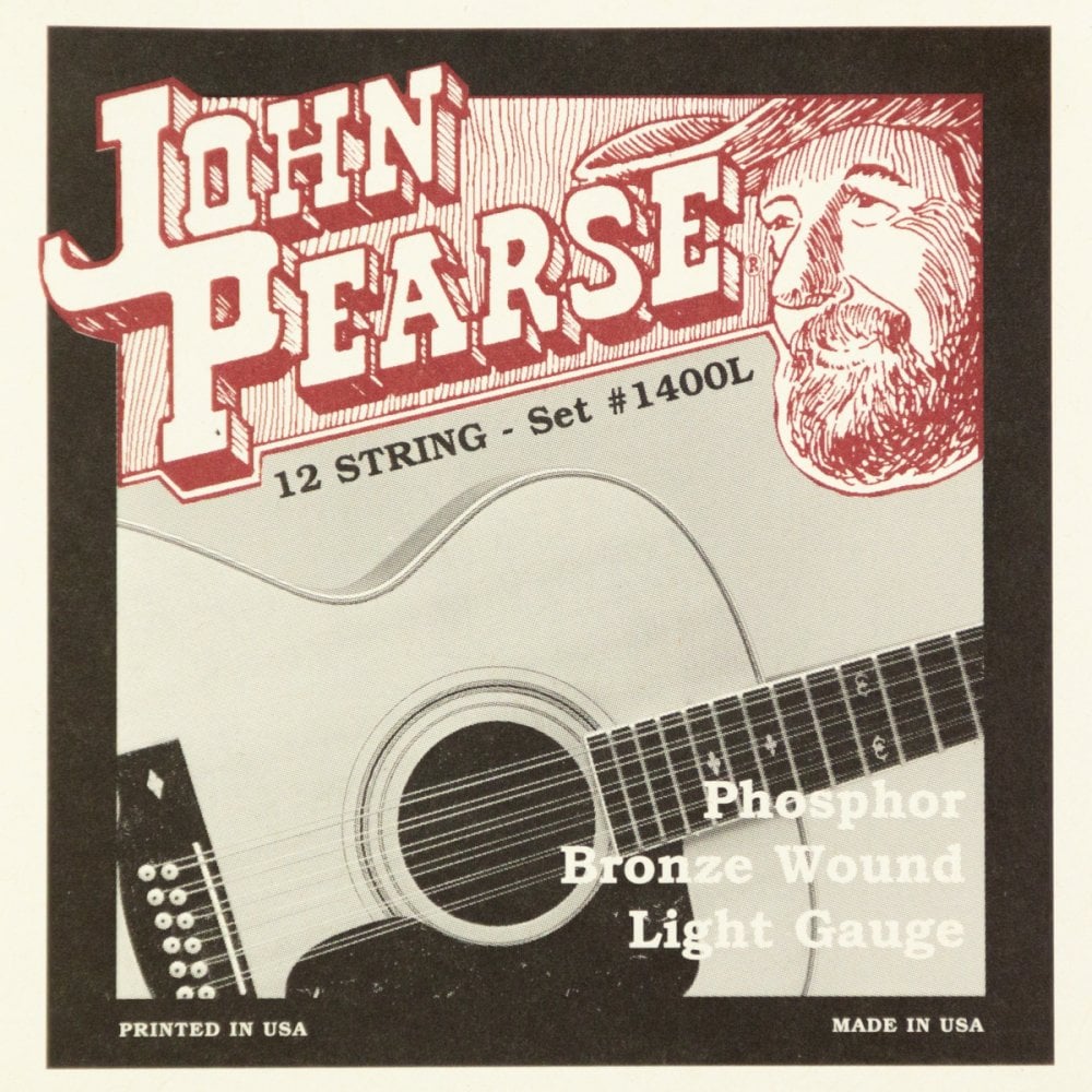 John Pearse Phosphor Bronze 12-String 10-47 Acoustic Guitar Strings