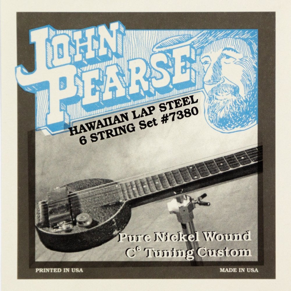 John Pearse 7380 C6Tuning, Hawaiian Lap Steel Strings, 6String, 153