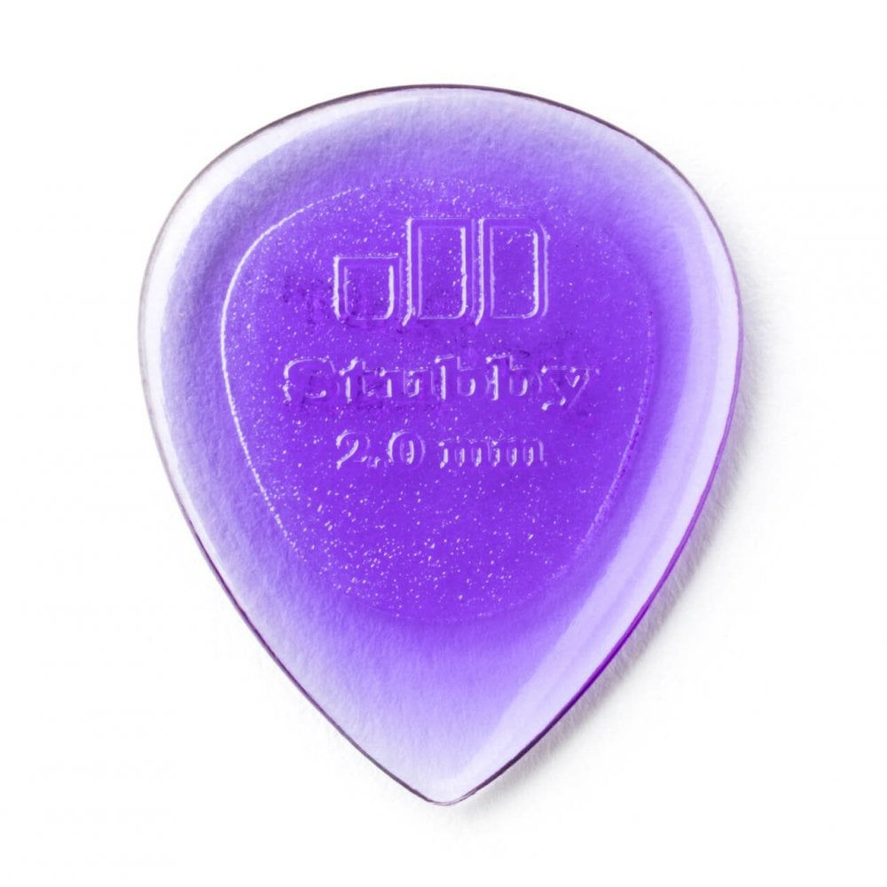Jim Dunlop Small Stubby 2mm Jazz Plectrum - 6-Pick Player Pack
