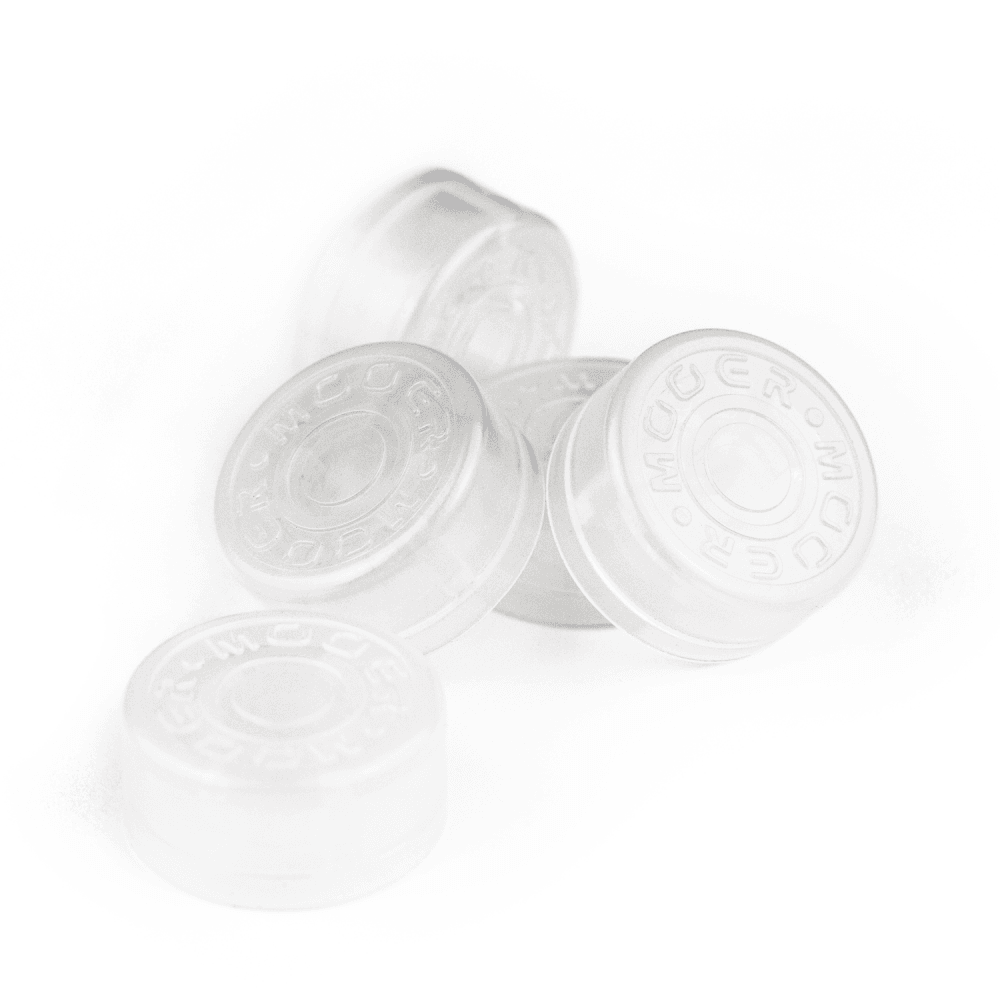 MOOER Stomp Box FX Footswitch Toppers, White, 5-Pack