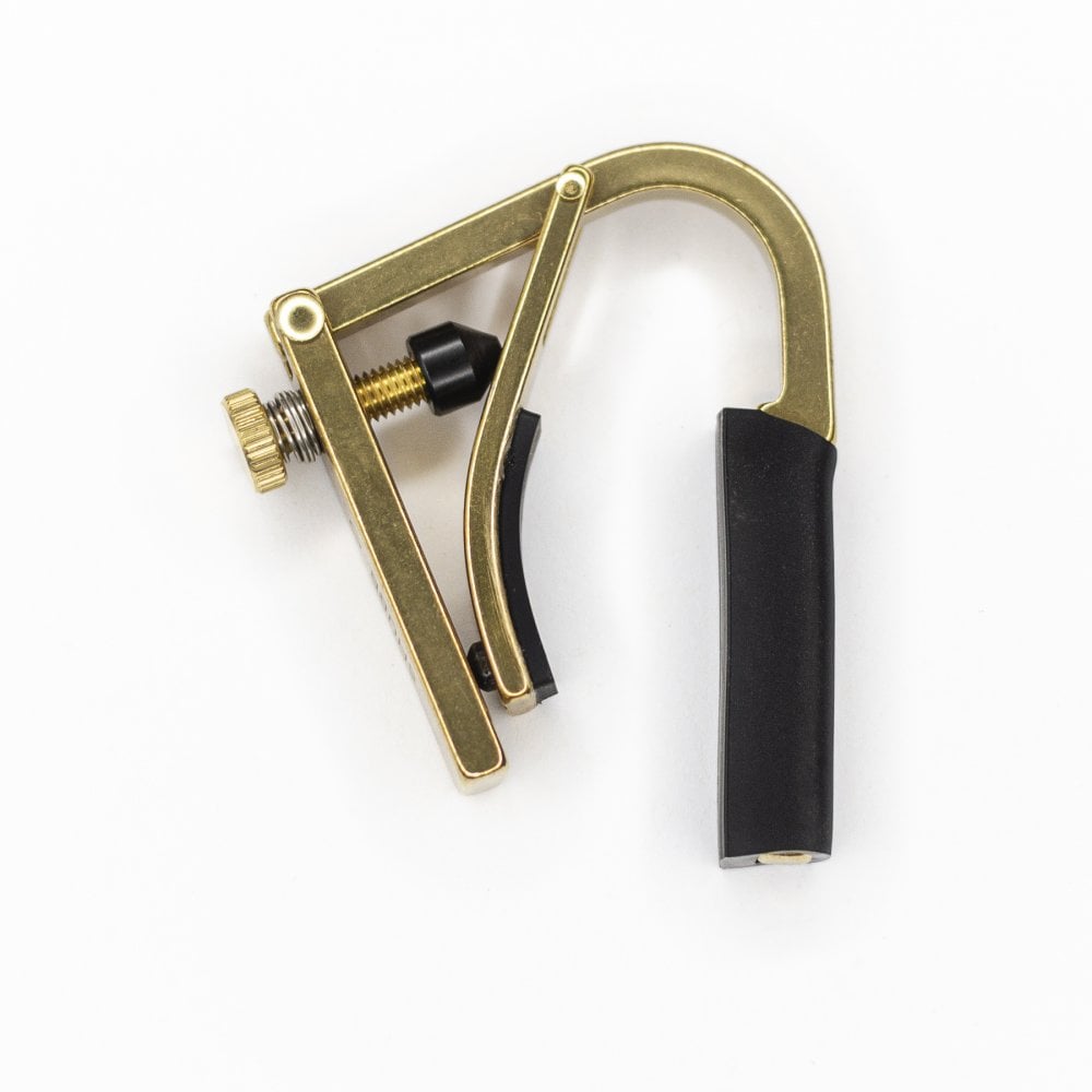 Shubb C8b 5-String Partial Guitar Capo - Brass Finish ideal for Drop Tunings