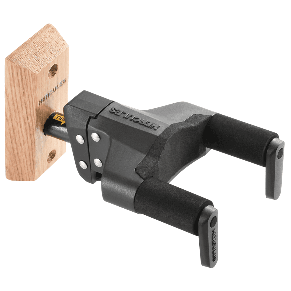 Hercules GSP38WB PLUS Short-Arm Wooden Block Guitar Wall Hanger