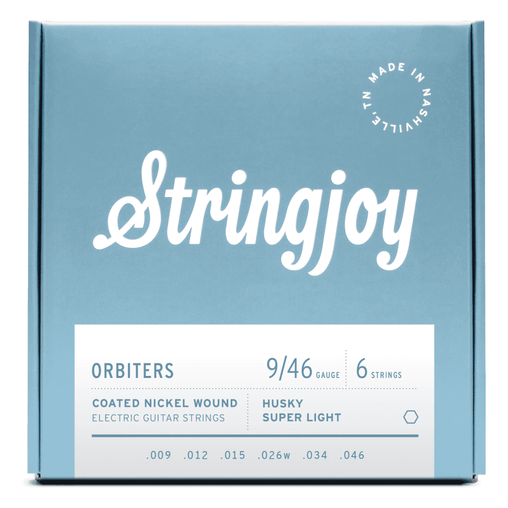Stringjoy Orbiters Coated Nickel Wound 9-46 Electric Guitar Strings