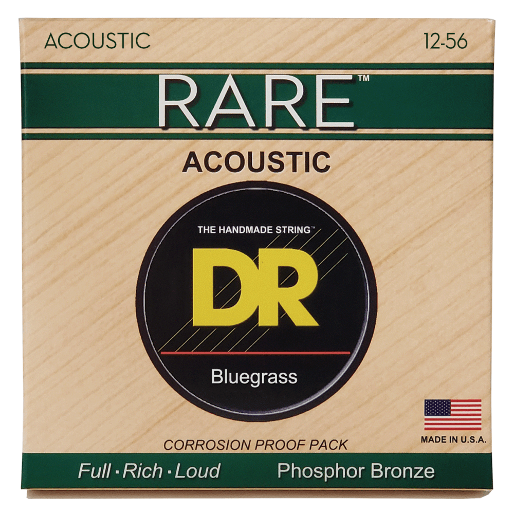 DR Strings RARE Bronze 12-56 Acoustic Guitar Strings