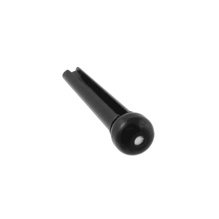 Allparts Acoustic Guitar Bridge Pin Set, Black w/ White Inlay