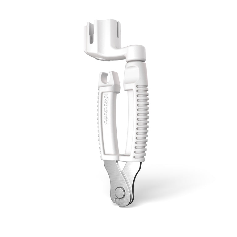 D'Addario Pro-Winder Guitar String Winder & Cutter Tool, White