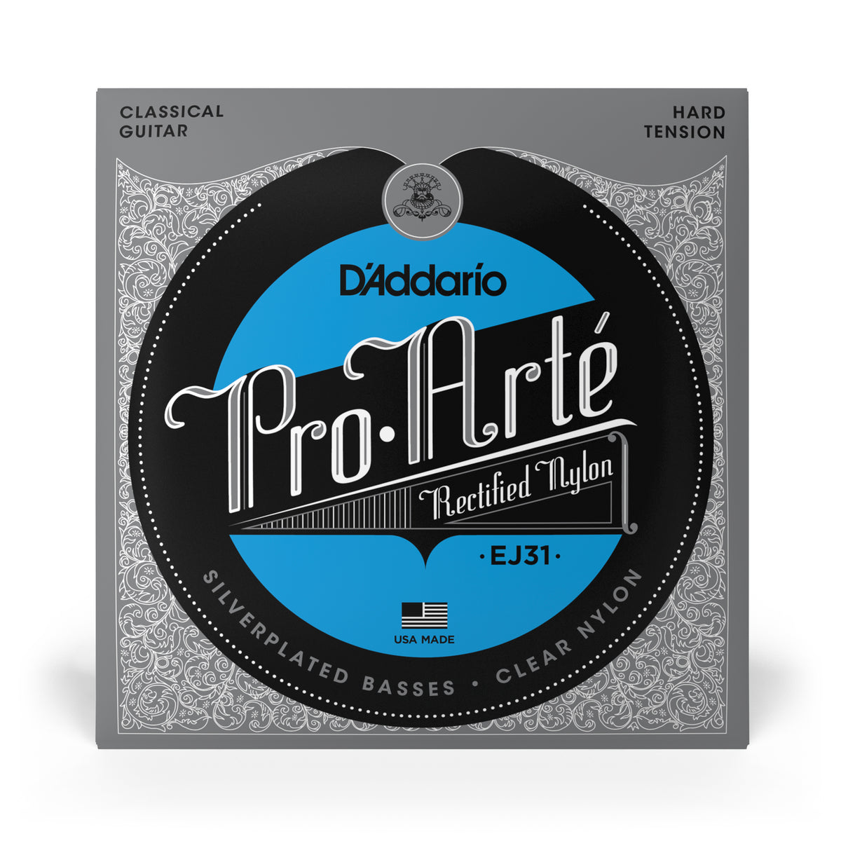 D'Addario ProArté EJ31 Hard Tension Classical Guitar Strings w/ Recti