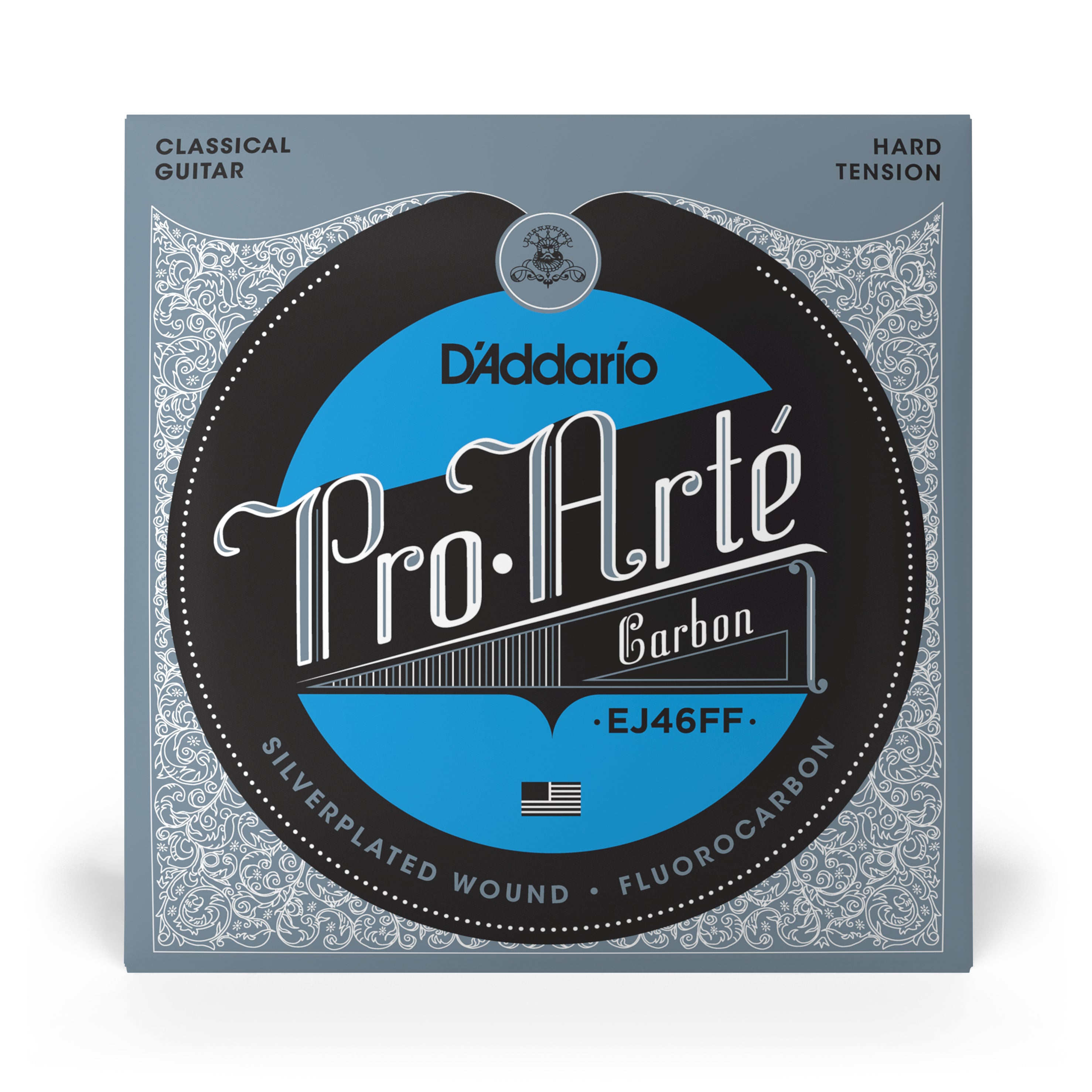 D'Addario Pro-Arté EJ46FF Hard Tension Dynacore Classical Guitar Strings w/ Fluorocarbon Trebles