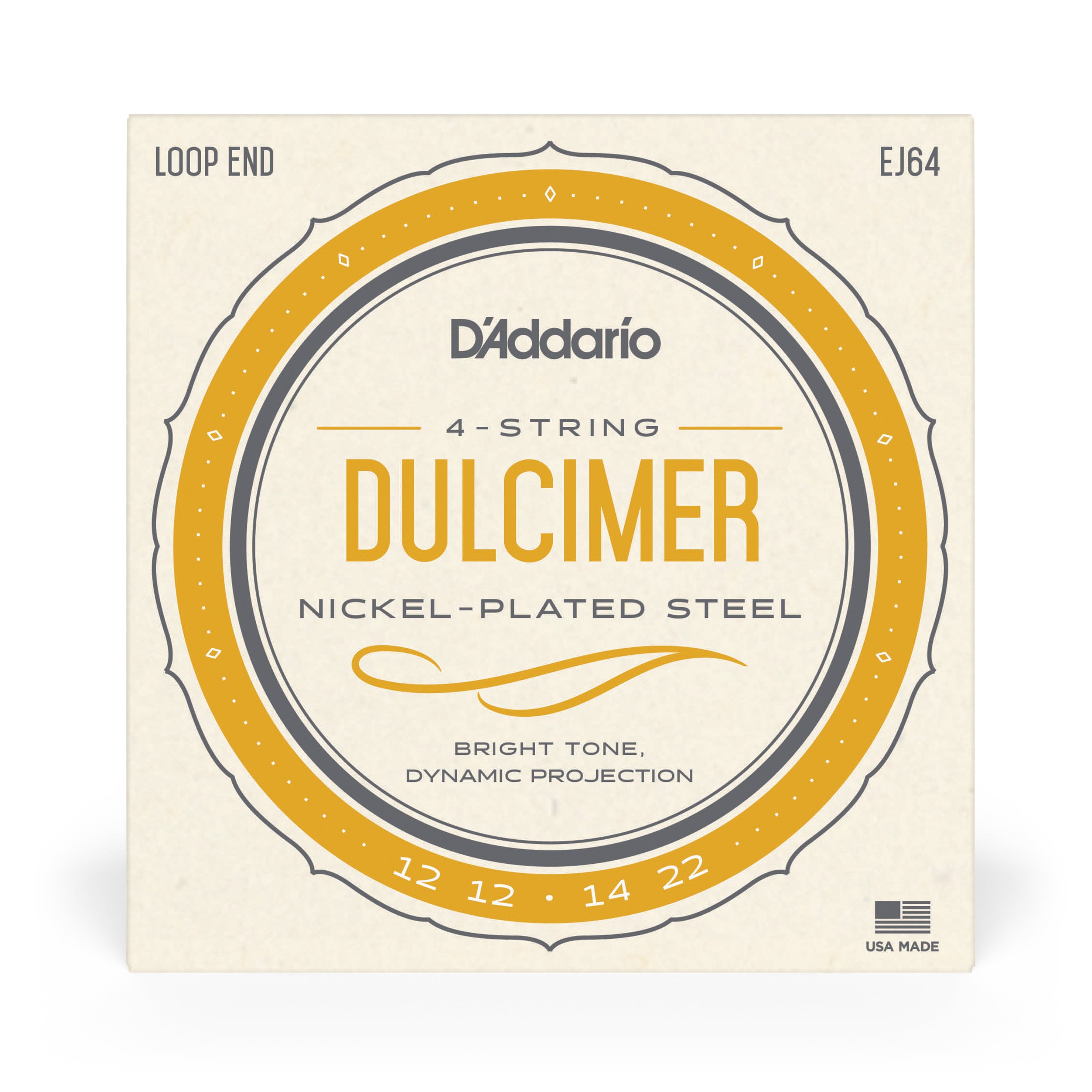 D'Addario EJ64 Nickel 12-22 Dulcimer Strings