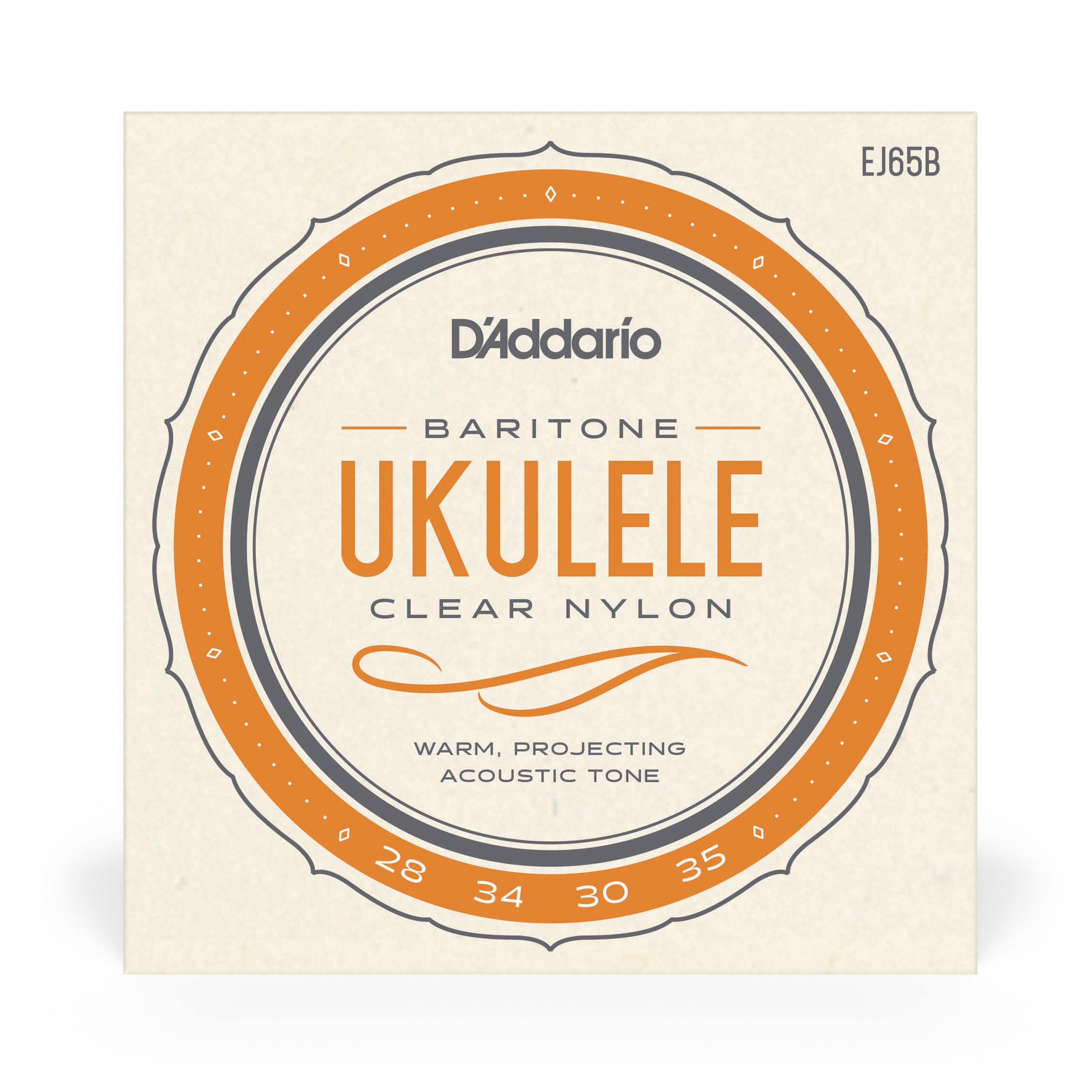 D'Addario EJ65B Pro-Arte Custom Extruded Ukulele Baritone Strings DGBE Tuning