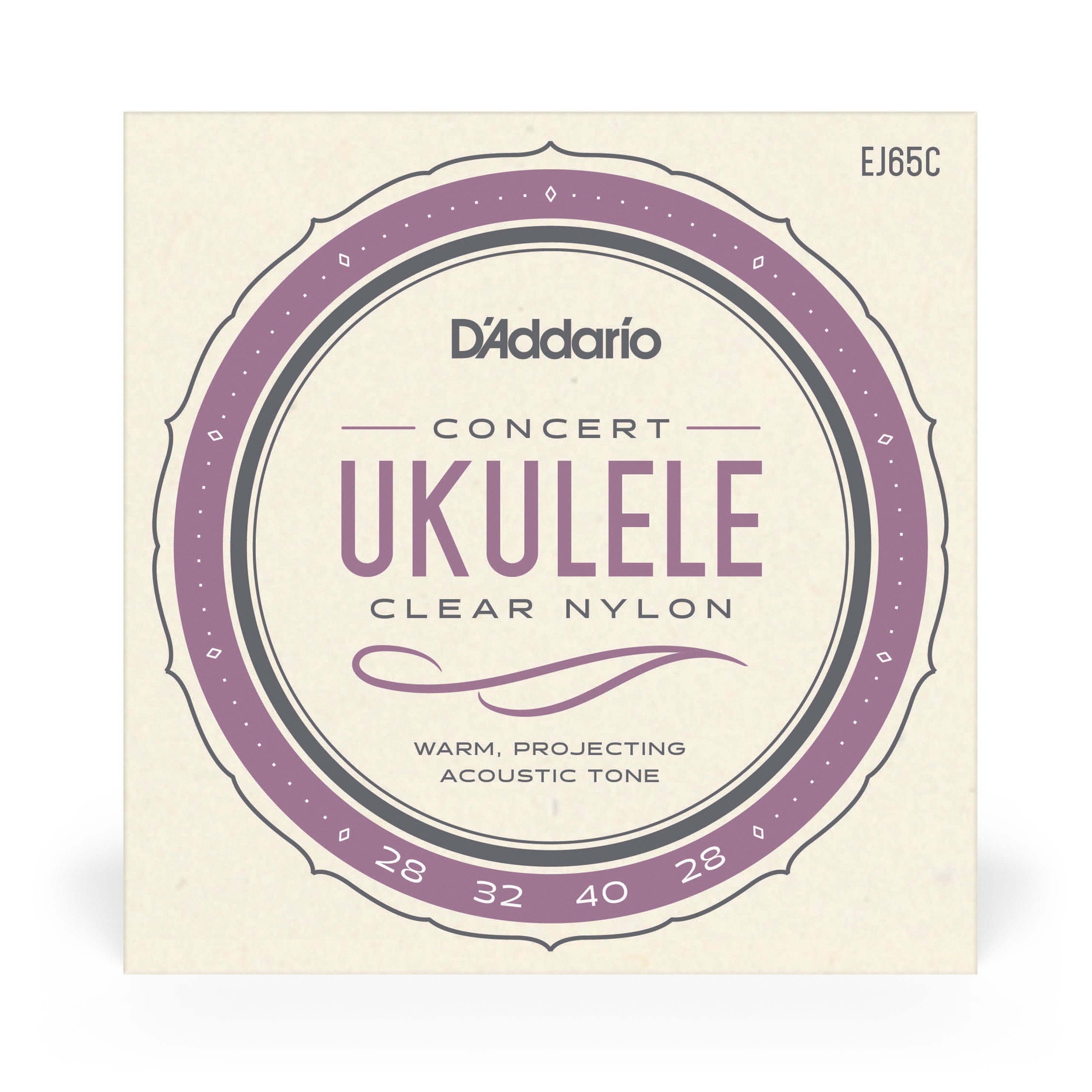 D'Addario EJ65C Pro-Arte Custom Extruded Ukulele Concert Strings GCEA Tuning