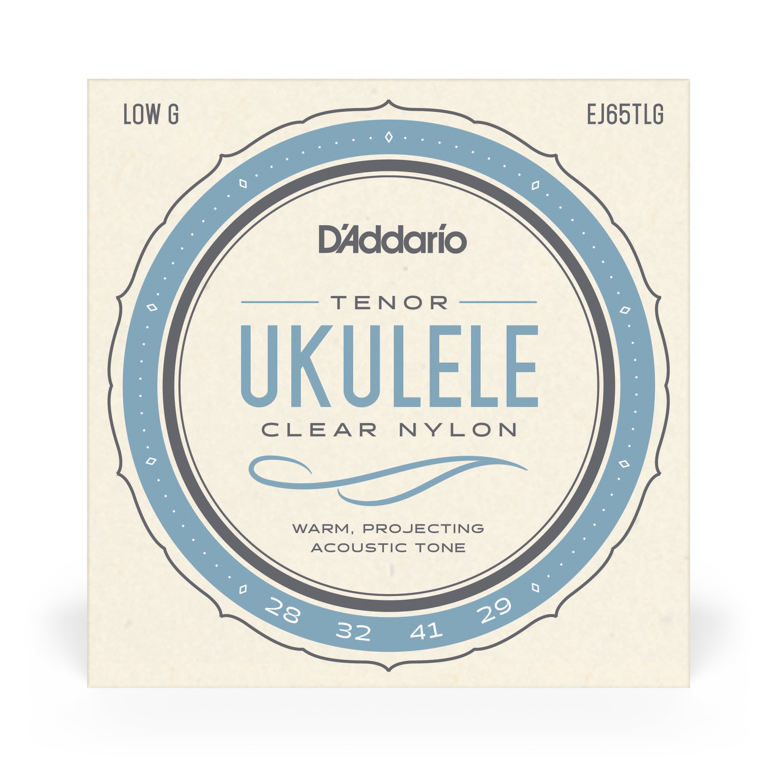 D'Addario EJ65TLG Pro-Arte Custom Extruded Ukulele Tenor Low G Tuning Strings