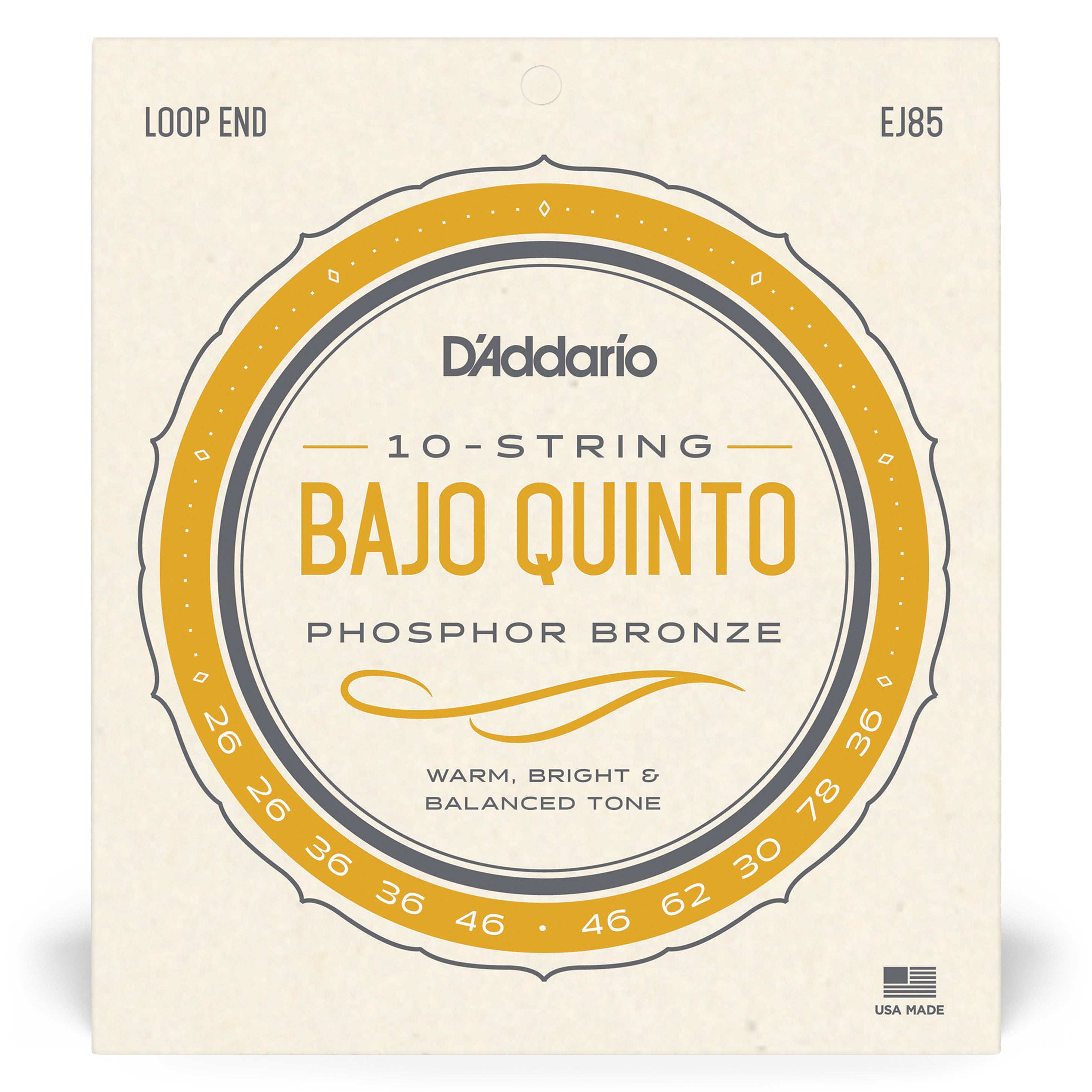 DAddario EJ85 Bajo Quinto 10-String