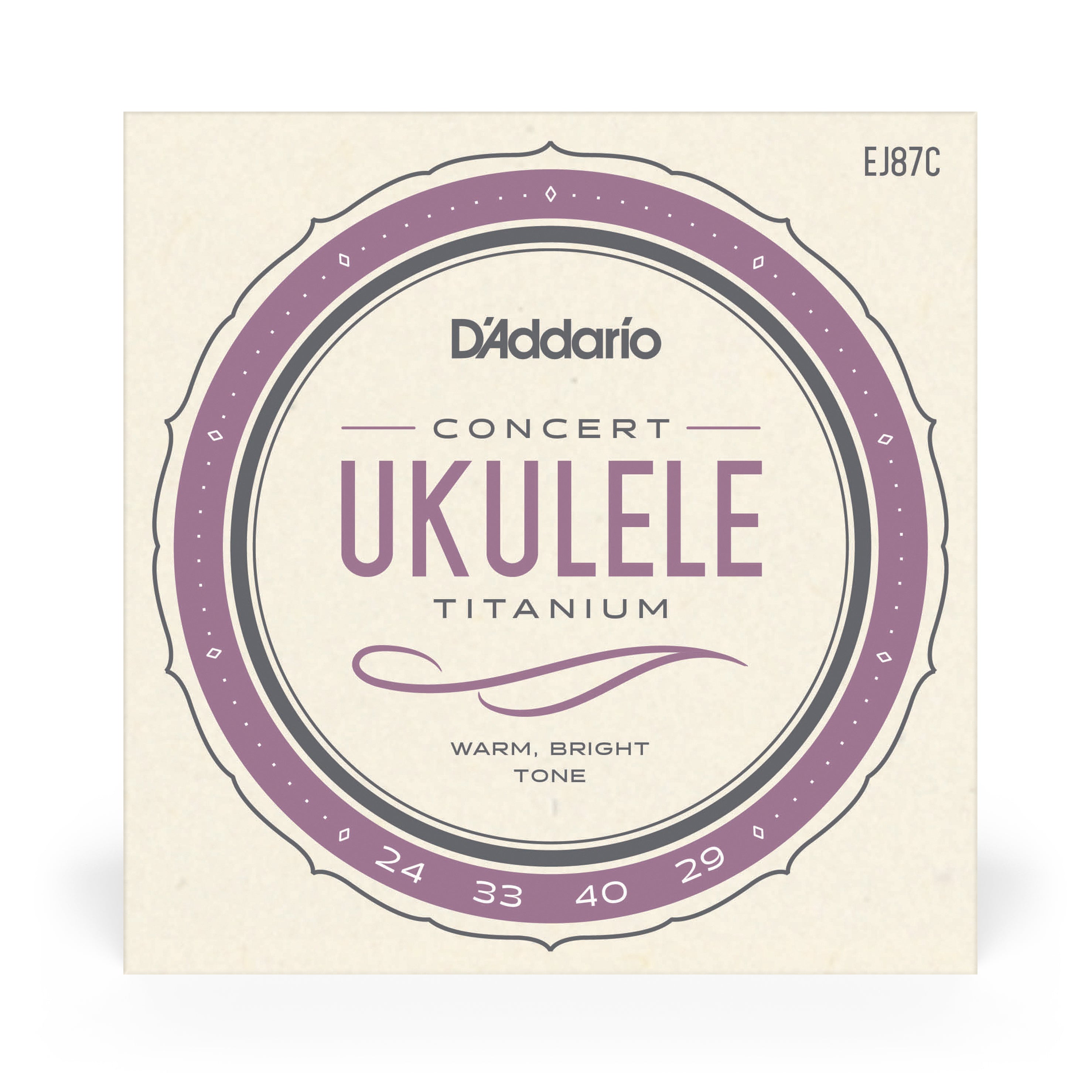 D'Addario EJ87C T2 Titanium Concert Ukulele Strings